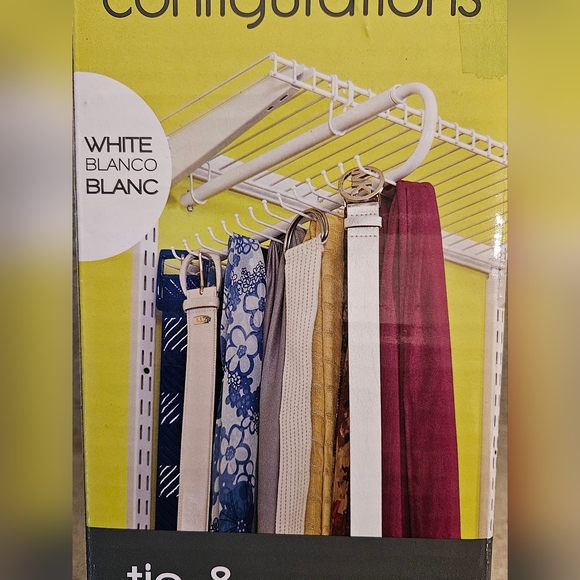 Rubbermaid Closet Configurations Tie & Belt Valet, White, NWT - Picture 3 of 5